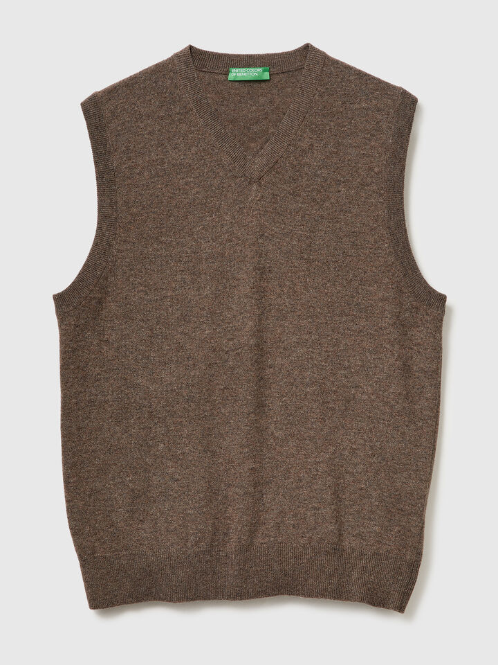 S/L V NECK SWEATER Men image number 4